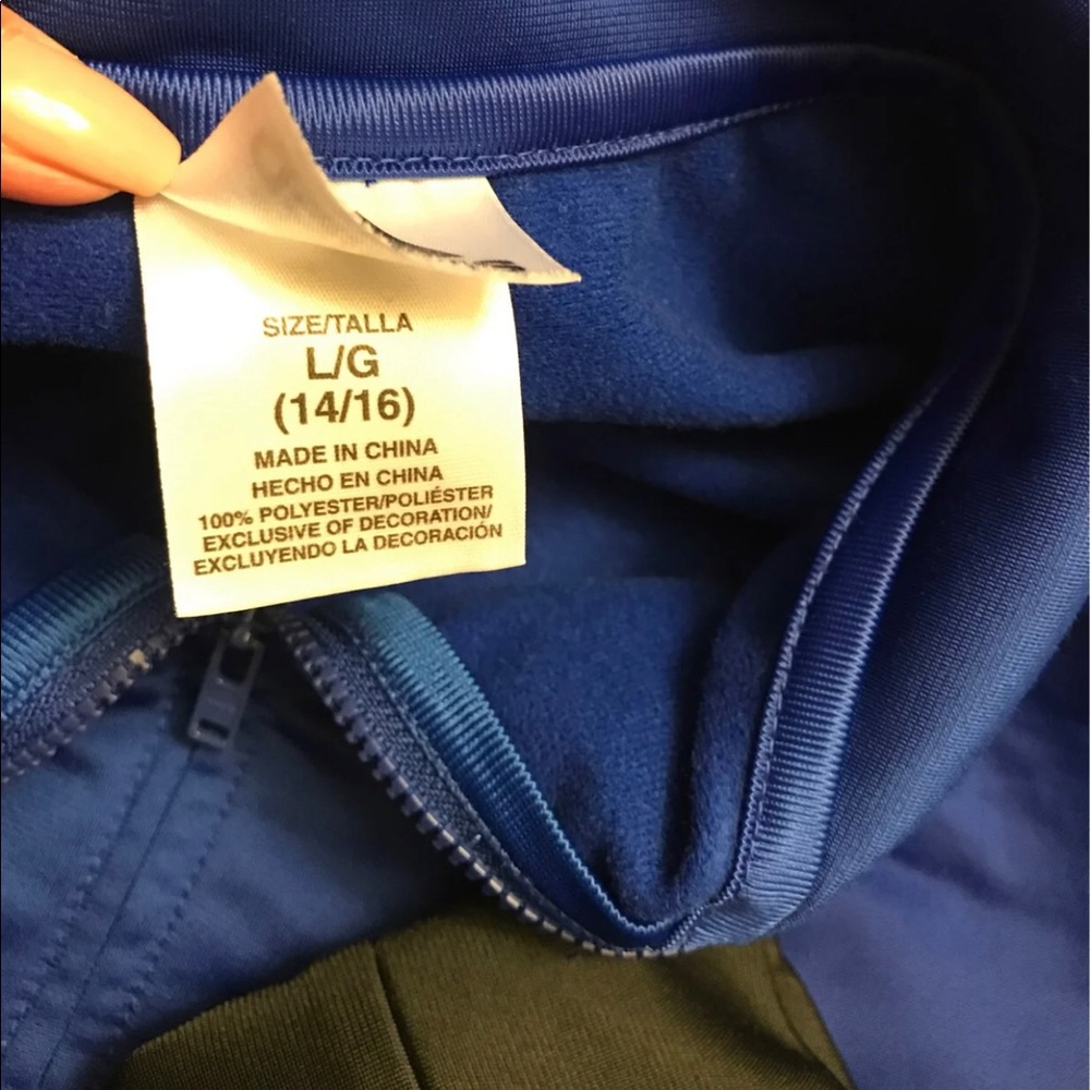 Kids Adidas Zip Up Jacket Large 14/16 - Picture 7 of 7